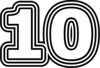 10 — изображение числа десять (картинка 7)