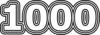 1000 — изображение числа одна тысяча (картинка 7)
