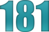 181 — изображение числа сто восемьдесят один (картинка 6)