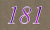 181 — изображение числа сто восемьдесят один (картинка 4)
