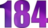 184 — изображение числа сто восемьдесят четыре (картинка 6)