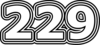 229 — изображение числа двести двадцать девять (картинка 7)