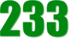 233 — изображение числа двести тридцать три (картинка 3)