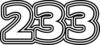 233 — изображение числа двести тридцать три (картинка 7)