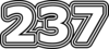 237 — изображение числа двести тридцать семь (картинка 7)