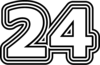 24 — изображение числа двадцать четыре (картинка 7)