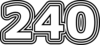 240 — изображение числа двести сорок (картинка 7)
