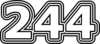 244 — изображение числа двести сорок четыре (картинка 7)