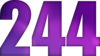 244 — изображение числа двести сорок четыре (картинка 6)