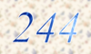 244 — изображение числа двести сорок четыре (картинка 4)