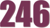246 — изображение числа двести сорок шесть (картинка 3)