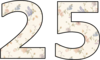 25 — изображение числа двадцать пять (картинка 2)