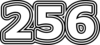 256 — изображение числа двести пятьдесят шесть (картинка 7)