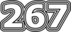 267 — изображение числа двести шестьдесят семь (картинка 7)