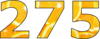 275 — изображение числа двести семьдесят пять (картинка 2)