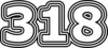 318 — изображение числа триста восемнадцать (картинка 7)