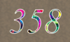 358 — изображение числа триста пятьдесят восемь (картинка 4)