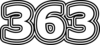 363 — изображение числа триста шестьдесят три (картинка 7)