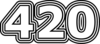 420 — изображение числа четыреста двадцать (картинка 7)