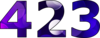 423 — изображение числа четыреста двадцать три (картинка 2)