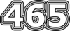 465 — изображение числа четыреста шестьдесят пять (картинка 7)