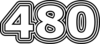 480 — изображение числа четыреста восемьдесят (картинка 7)