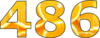 486 — изображение числа четыреста восемьдесят шесть (картинка 2)