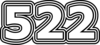 522 — изображение числа пятьсот двадцать два (картинка 7)