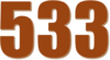 533 — изображение числа пятьсот тридцать три (картинка 3)