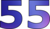 55 — изображение числа пятьдесят пять (картинка 2)
