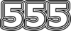 555 — изображение числа пятьсот пятьдесят пять (картинка 7)