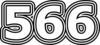 566 — изображение числа пятьсот шестьдесят шесть (картинка 7)