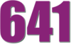 641 — изображение числа шестьсот сорок один (картинка 3)