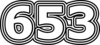 653 — изображение числа шестьсот пятьдесят три (картинка 7)