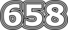 658 — изображение числа шестьсот пятьдесят восемь (картинка 7)