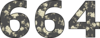 664 — изображение числа шестьсот шестьдесят четыре (картинка 2)
