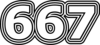 667 — изображение числа шестьсот шестьдесят семь (картинка 7)