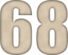 68 — изображение числа шестьдесят восемь (картинка 6)