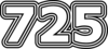 725 — изображение числа семьсот двадцать пять (картинка 7)