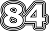 84 — изображение числа восемьдесят четыре (картинка 7)