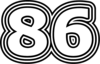 86 — изображение числа восемьдесят шесть (картинка 7)