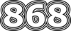 868 — изображение числа восемьсот шестьдесят восемь (картинка 7)