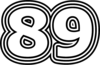 89 — изображение числа восемьдесят девять (картинка 7)