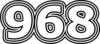 968 — изображение числа девятьсот шестьдесят восемь (картинка 7)