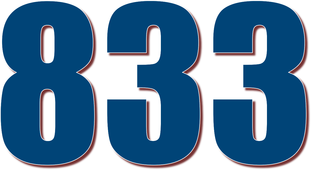  833 