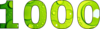1000 — изображение числа одна тысяча (картинка 2)