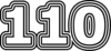 110 — изображение числа сто десять (картинка 7)