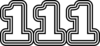 111 — изображение числа сто одиннадцать (картинка 7)