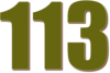 113 — изображение числа сто тринадцать (картинка 3)
