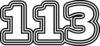 113 — изображение числа сто тринадцать (картинка 7)